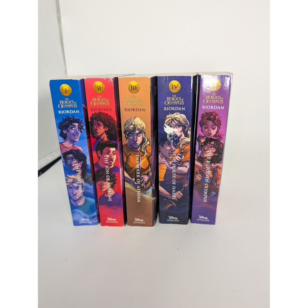 Rick Riordan The Heroes of Olympus Complete 5 Book Paperback Set Series 1-5